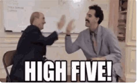 high five animated meme